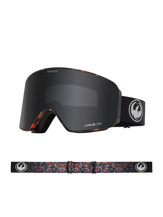 Dragon Nfx Otg Snow Goggles Fireleaf Lumalens Dark Smoke Bonus Lumalens Amber Lens