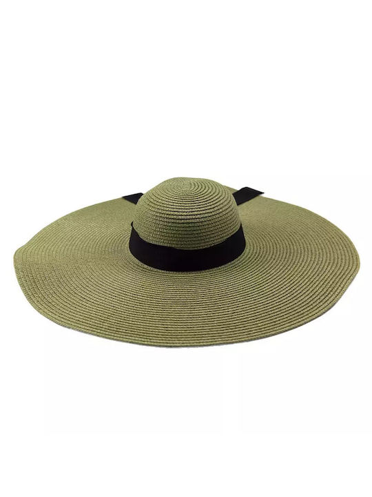 Pălărie de paie cu pălărie mare Bow Hat