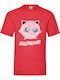 Κόκκινη Μπλούζα Tshirt Pokemon Jigglypuff Original Fruit Of The Loom 100% Βαμβάκι No22