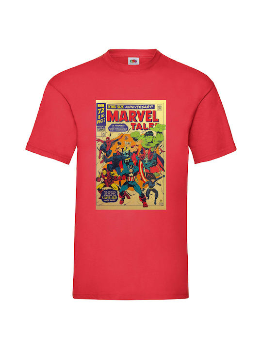 T-Shirt Rot Baumwolle 0610365 Marvel Tales Poster Original