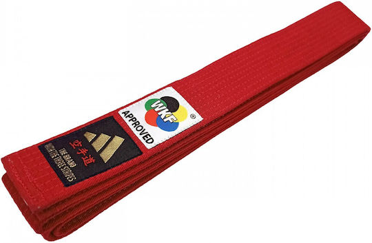 Ζώνη Karate Elite Ii 4.5cm Με Έγκριση Wkf Adidas Adib242k - Κόκκινο