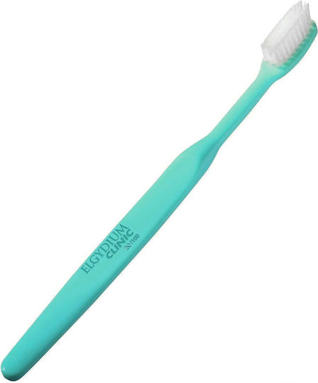 Клинична четка за зъби Elgydium 20/100 Soft Мека четка за зъби, специално разработена за следоперативни грижи, пародонтит и чувствителни венци 1 брой - тюркоаз