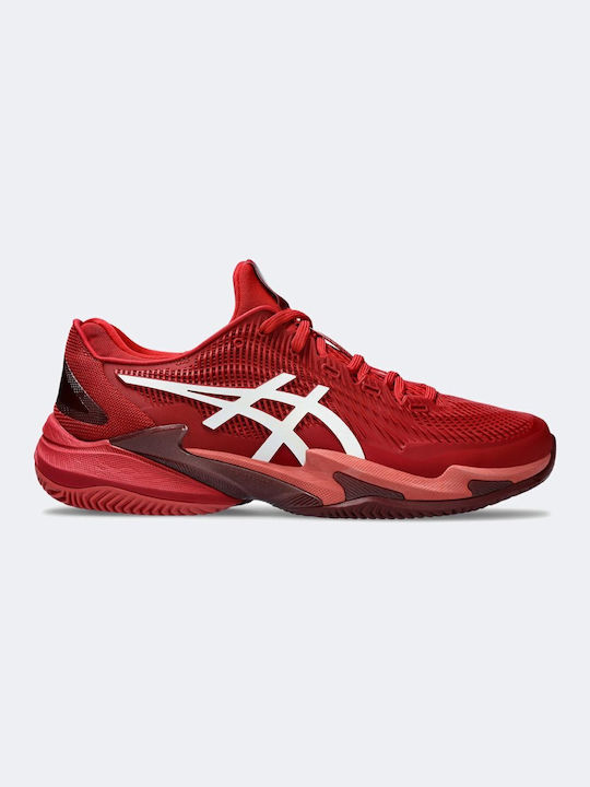 ASICS Court FF 3 Novak Tennisschuhe Tongelände Rot