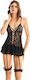 Moongirl Sexy Babydoll Μαύρο