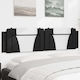 vidaXL Leather Bed Headboard Cushion Black 200cm
