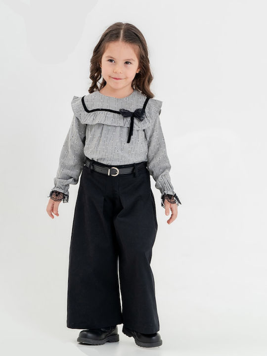 Trendy Shop Kinder Set mit Hose Winter 2Stück Gray