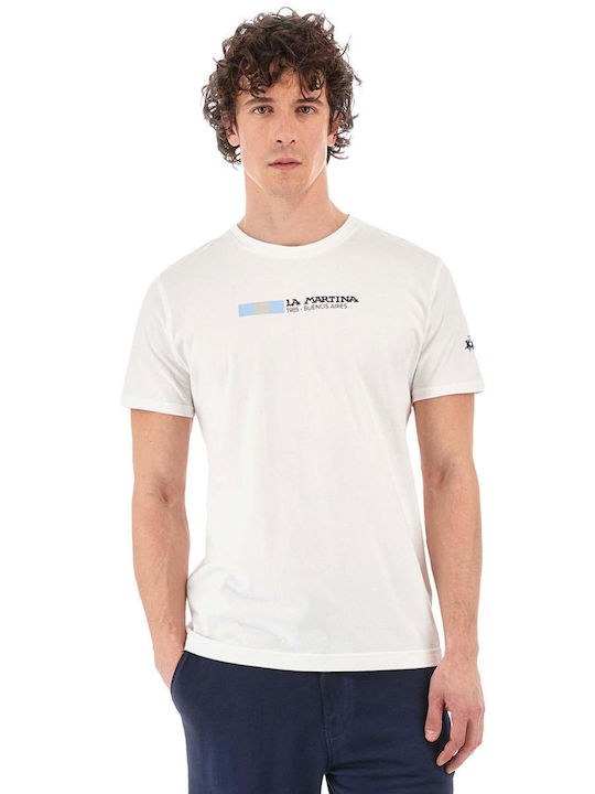 La Martina Men's Short Sleeve T-shirt White