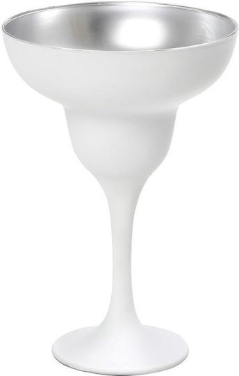 Silver Star Set de pahare Cocteiluri din Metal în Culoarea Alb 305ml 6buc