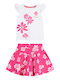 Energiers Kids Set with Shorts Summer 2pcs Fuchsia