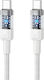 Leewello USB 2.0 Кабел USB-C Мъжки - USB-C 60W Бял 1м 783220-БЯЛ