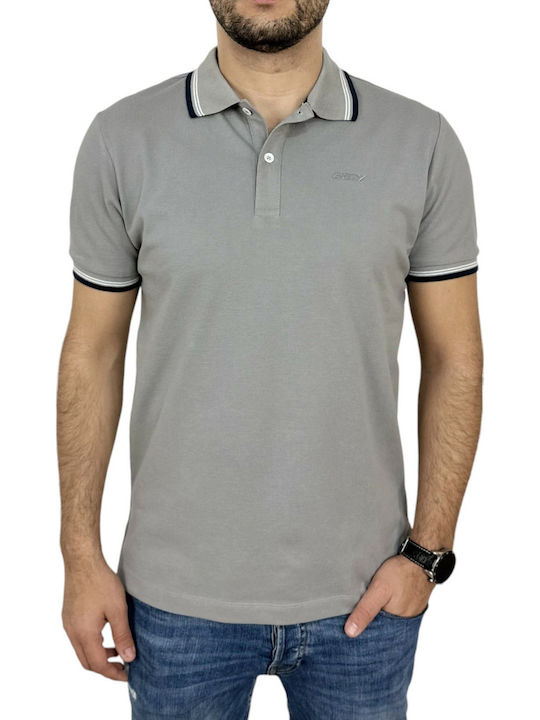Geox Polo Herrenblusen Sharkskin Grau