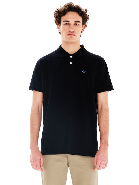 Emerson Bluza Bărbătească cu Mânecă Scurtă Polo Black