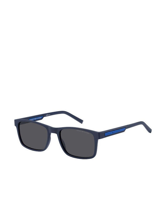 Tommy Hilfiger Men's Sunglasses with Navy Blue Plastic Frame and Gray Lens TH2089/S FLL/IR