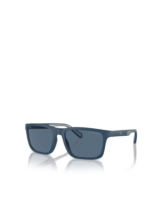 Emporio Armani Men's Sunglasses with Navy Blue Plastic Frame and Blue Lens EA4219-576380