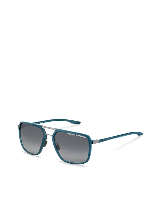 Porsche Design Sonnenbrillen mit Blau Rahmen und Gray Verlaufsfarbe Linse P8934/B