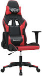 vidaXL 345446 Gaming Chair with Adjustable Arms Black / Red