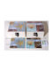 Royal Art Collection Round Coaster Glass with Stand 12cm 6pcs