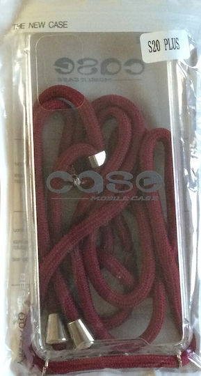 Back Cover Silicone with Strap Transparent (Galaxy S20+)