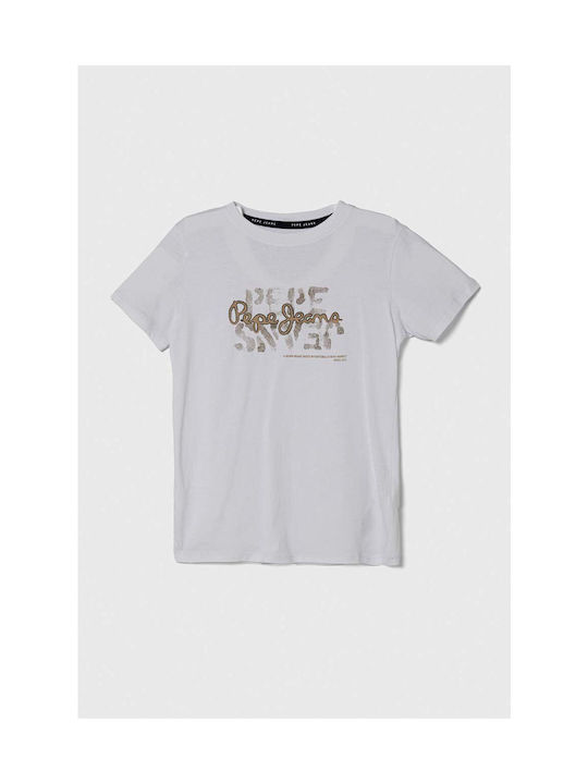 Pepe Jeans Kinder-T-Shirt Weiß