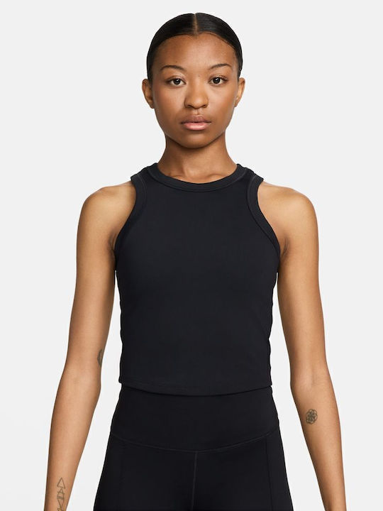 Nike One Γυναικείο Αθλητικό Crop Top Αμάνικο Dr...