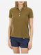 La Martina Damen Polo Bluse Kurzarm Olive