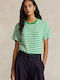 Ralph Lauren Γυναικείο T-shirt Ριγέ Πράσινο