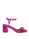 Morena Spain Sandale dama cu Toc Mediu in Culorea Fuchsia