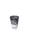 Atlas Filtri Set of Glasses Water made of Glass in Black Color 180ml 6pcs