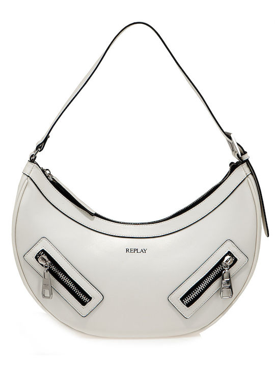 Replay Leather Women's Bag Shoulder White