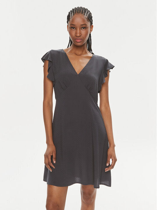 Pepe Jeans Summer Dress with Ruffle Gray