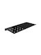 Pam & Co Wall Mounted Bathroom Shelf Metallic 28x15x1cm Black