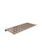 Pam & Co Wall Mounted Bathroom Shelf Metallic 28x15x1cm Beige