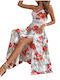 Woman's Fashion Maxi Rochie RED D-516