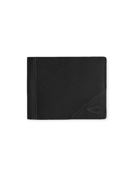 Camel Active Men's Leather Card Wallet with RFID Black