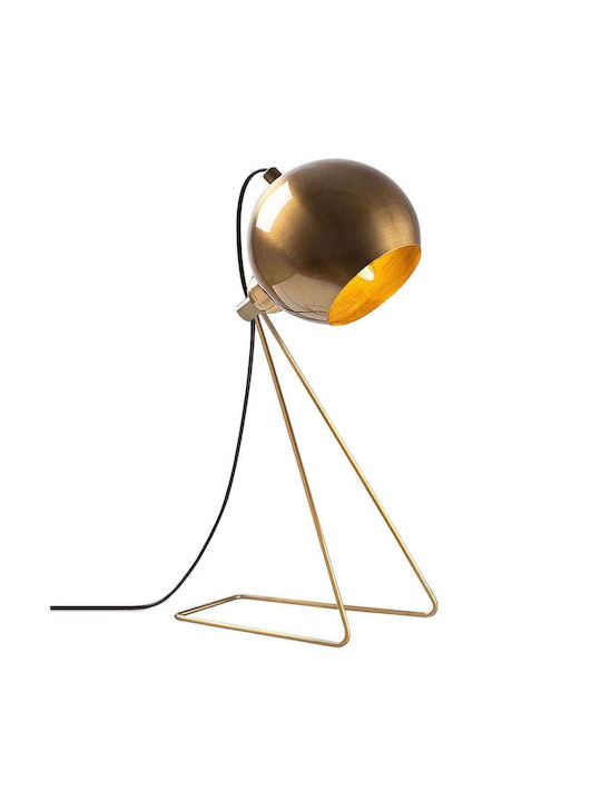 Opviq Tischlampe Dekorative Lampe mit Fassung für Lampe E14 Gelb