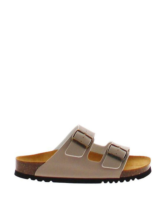 Scholl Anatomic Leather Women's Sandals Beige