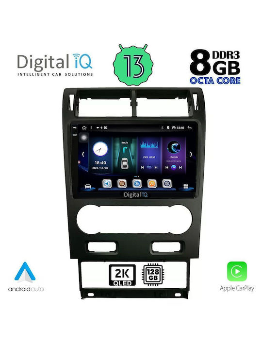 Digital IQ Car-Audiosystem für Ford Mondeo 2003-2006 (Bluetooth/USB/AUX/WiFi/GPS/Apple-Carplay/Android-Auto) mit Touchscreen 9"