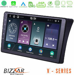 Bizzar Sistem Audio Auto pentru Nissan Navara / Căutător de drumuri 2006-2012 (Bluetooth/USB/WiFi/GPS/Apple-Carplay/Android-Auto) cu Ecran Tactil 9"