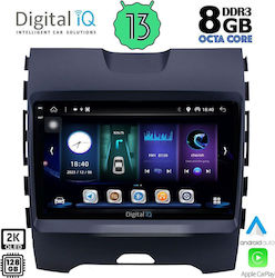 Digital IQ Ηχοσύστημα Αυτοκινήτου για Ford Edge 2015> (Bluetooth/USB/AUX/WiFi/GPS/Apple-Carplay/Android-Auto) με Οθόνη Αφής 9"