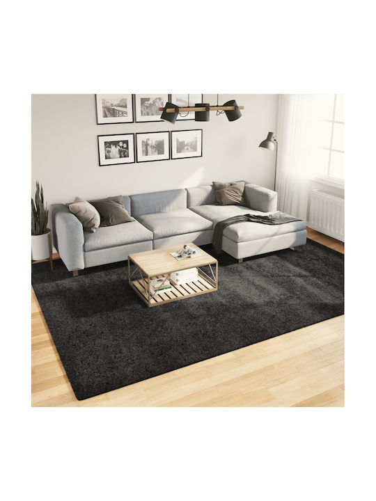 vidaXL Rug Rectangular Shaggy Charcoal