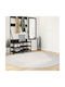 vidaXL Rug Round Cream