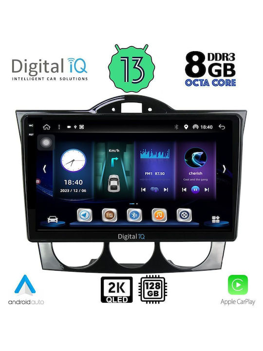 Digital IQ Car-Audiosystem für Mazda RX-8 2001-2008 (Bluetooth/USB/AUX/WiFi/GPS/Apple-Carplay/Android-Auto) mit Touchscreen 9"