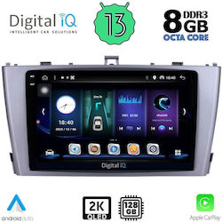 Digital IQ Sistem Audio Auto pentru Toyota Avensis 2009-2015 (Bluetooth/USB/AUX/WiFi/GPS/Apple-Carplay/Android-Auto) cu Ecran Tactil 9"