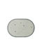 e-exoplismos Serie Dreamy Costaverde Set Servierplatte Oval aus Porzellan Gray 34x23cm 6Stück