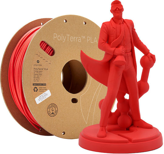 Polymaker Polyterra PLA 3D Принтер Филамент 1.75мм Червен 1кг
