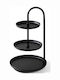 Aberto Design Metallic Jewellery Box Black 20x20x32cm