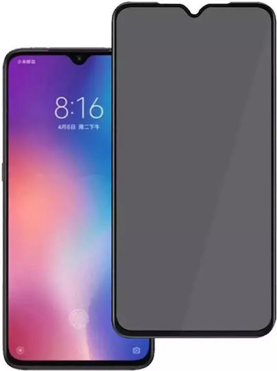 Techwave 5D 0.3мм Пълно лепило Поверителност Закалено стъкло за цялото лице Черен (Galaxy A05s)