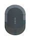 Viokarpet Non-Slip Bath Mat Oval 68338 Grey Green 60x90cm