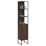 vidaXL Floor Bathroom Column Cabinet L33xD33xH185.5cm Oak