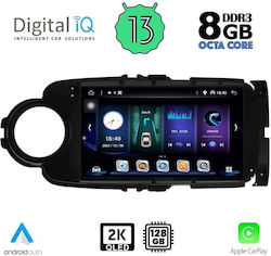 Digital IQ Car-Audiosystem für Toyota Yaris 2011-2020 (Bluetooth/USB/AUX/WiFi/GPS/Apple-Carplay/Android-Auto) mit Touchscreen 9"